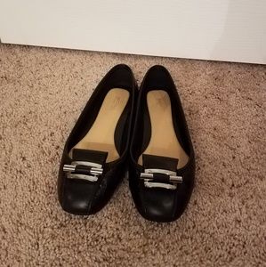 Michael Kors Gloria Leather Moc Slip On Flats